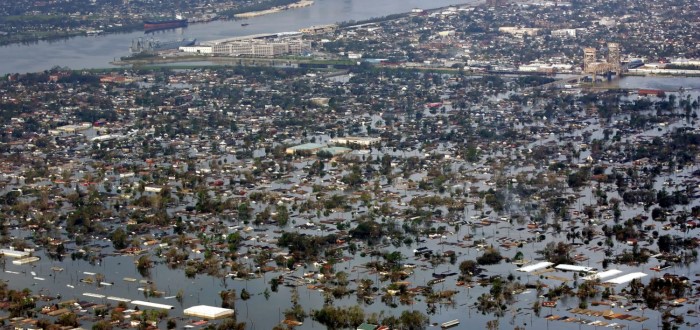 New Orleans ravaged by hurricane Katrina-Tulane University