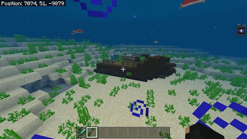 Breathing underwater using conduits Minecraft