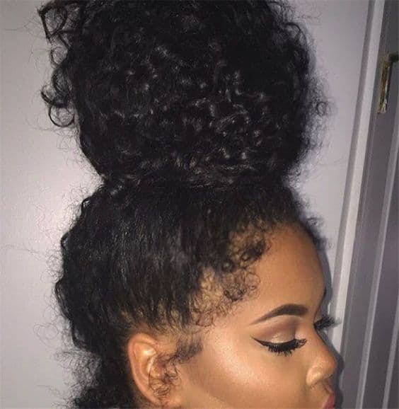 Curly Mohawk with a braided style
