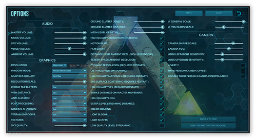 The Resolution Scale settings panel for Ark: Survival Evolved.