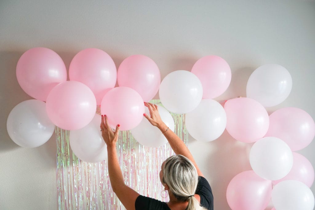 Easy Balloon Garland DIY Tutorial for your upcoming birthday parties, parties, or baby showers