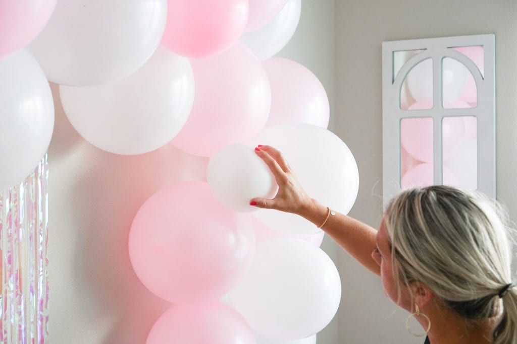 Easy Balloon Garland DIY Tutorial for your upcoming birthday parties, parties, or baby showers