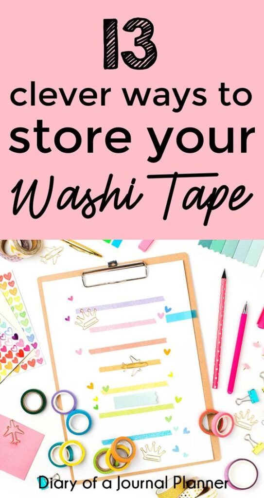 Clever ways to store your washi tapes