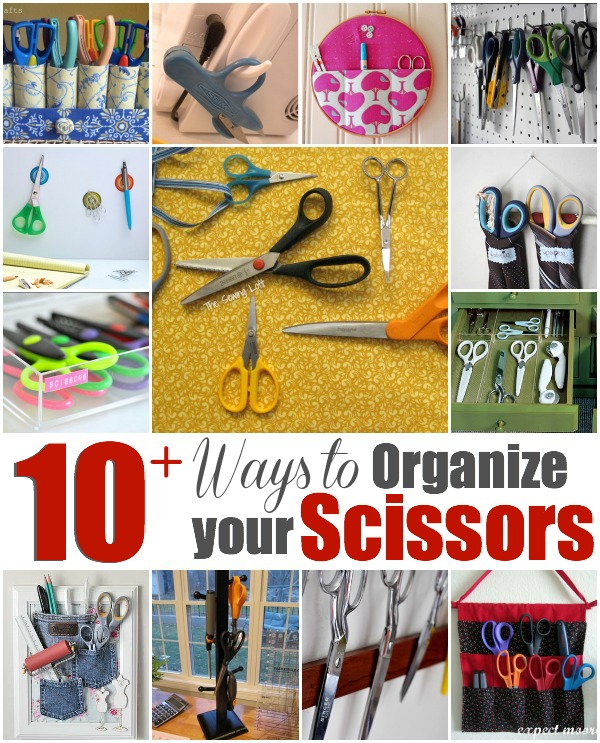Organizing Scissor is easy with these 10 ideas. Garment loft