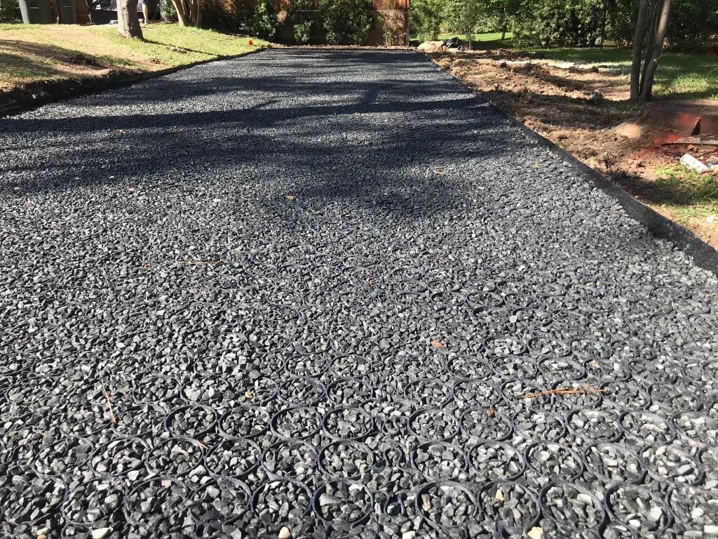 How to keep gravel in place in driveways and walkways