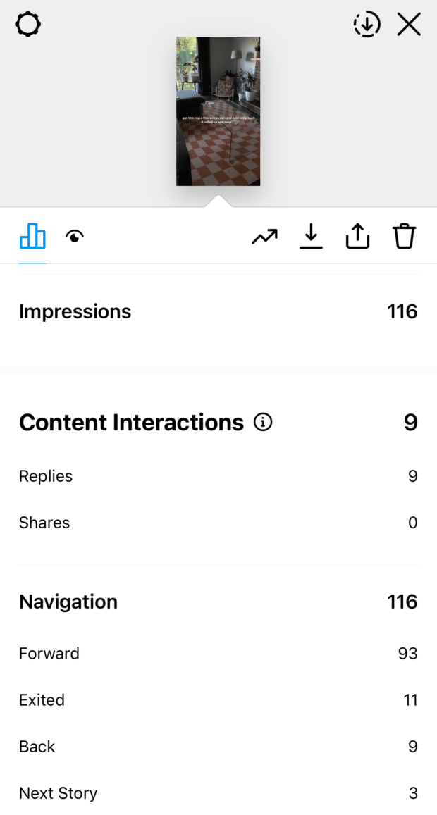 Instagram insights Audience tab