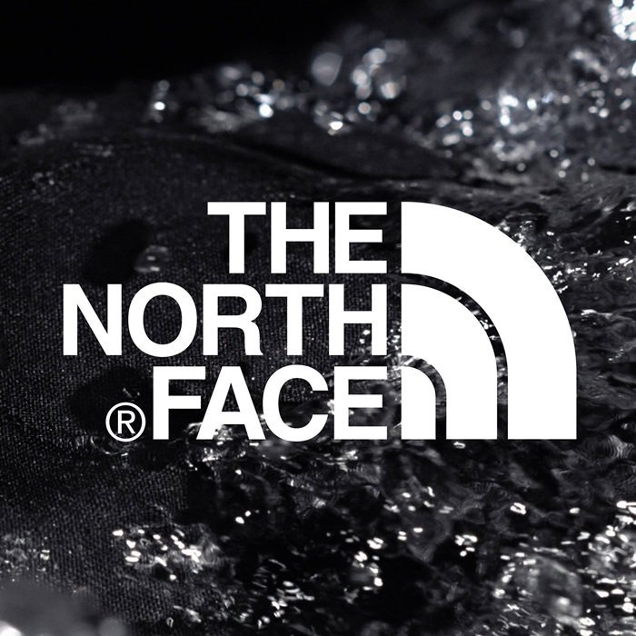The North Face logo evokes Half Dome, a giant granite monolith in Yosemite National Park