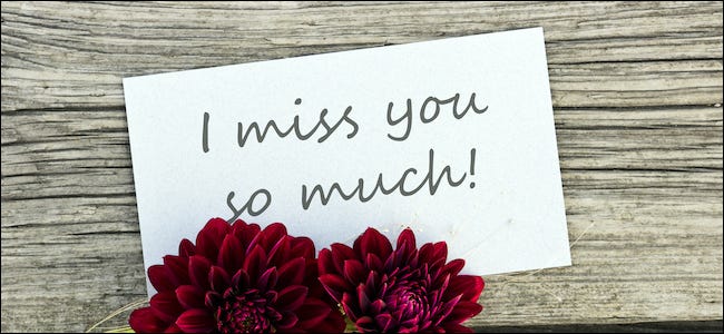 "I miss you so much" written on a sign next to the flower