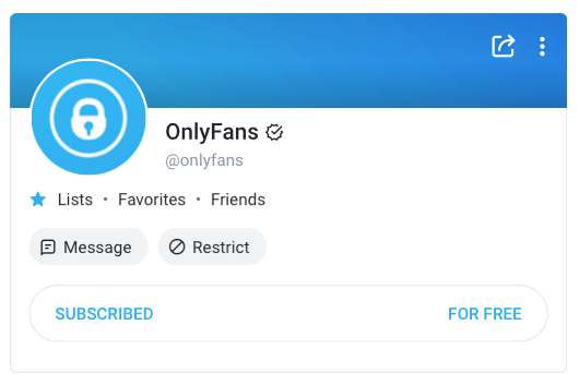 Blocks and restrictions on OnlyFans