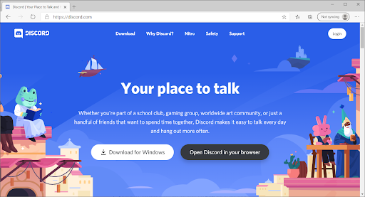 Open Discord on the web