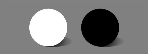 how to shade black white flat colors