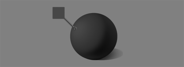 how to shade black white blue ball diffuse reflection