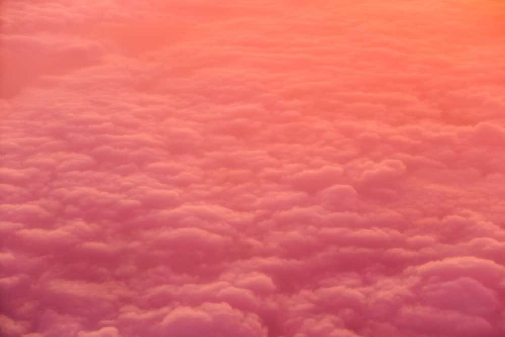 Orange-pink clouds