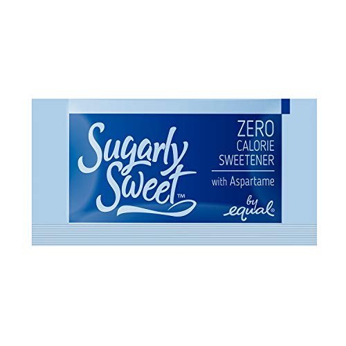 SUGARLY SWEET Zero Calorie Sweetener Packets with Aspartame, Sugar Substitute, Sugar Substitute, Green Sweetener Pack, 2,000 packs