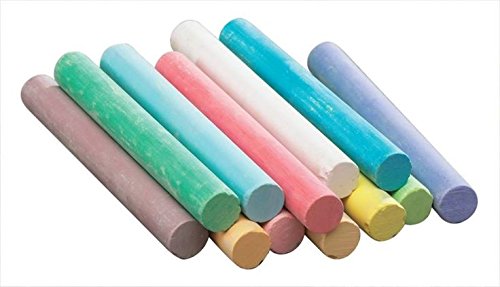 Kedudes Non-Toxic Dust-Free Powder (12 ct box) and Colored Dust-free Chalk (12 ct box) Premium Chalkboard Eraser + Set