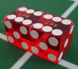 Straight Sixes requires the player to roll the dice along the axis