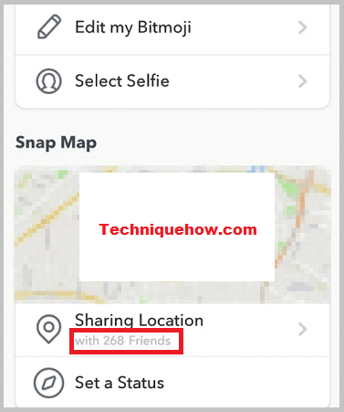 See the number of friends on the Snap Map