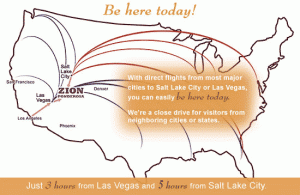 The nearest airport to Zion National Park also showing Las Vegas to Zion . National Park