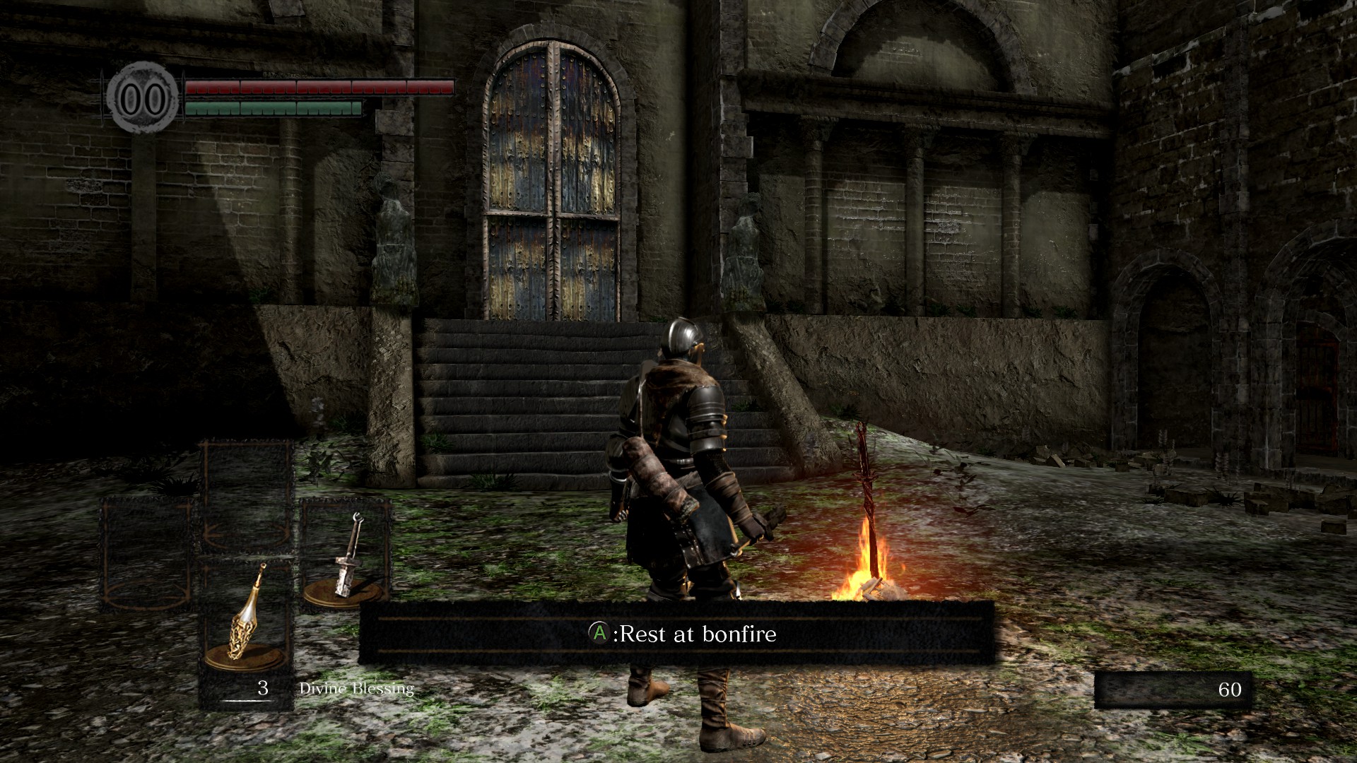 Dark souls rest in peace by the fire