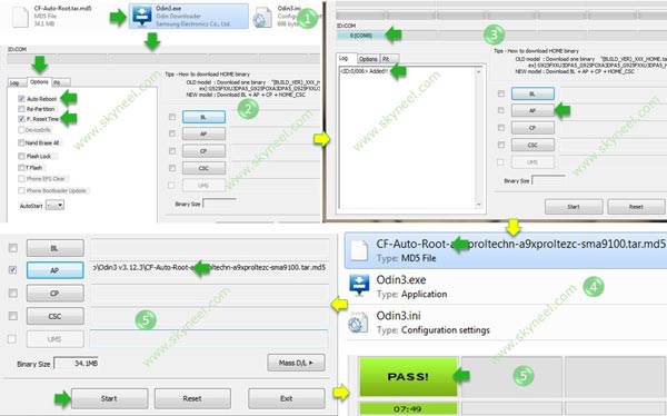 Flash cf-auto-root and root Samsung Galaxy S8 SM G950U