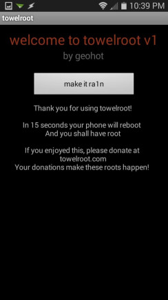 Root Galaxy S4 with towelroot 1