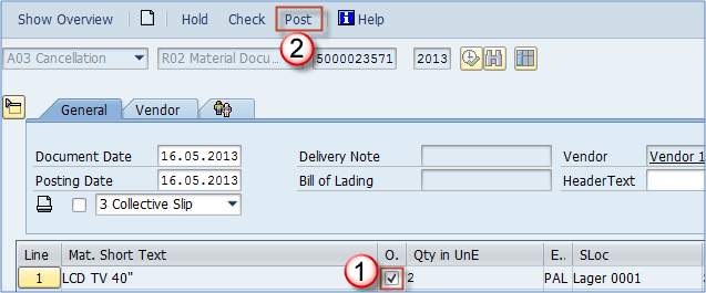 How to Reverse (Cancel) MMBE Goods Receipt in SAP