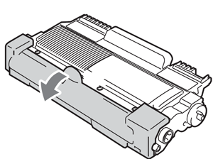 Remove the protective cover from the Brother MFC-7360, MFC-7460, MFC-7860 . print cartridge