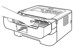 Reinstall the Brother TN-420 / TN-450 . drum unit and cartridge assembly