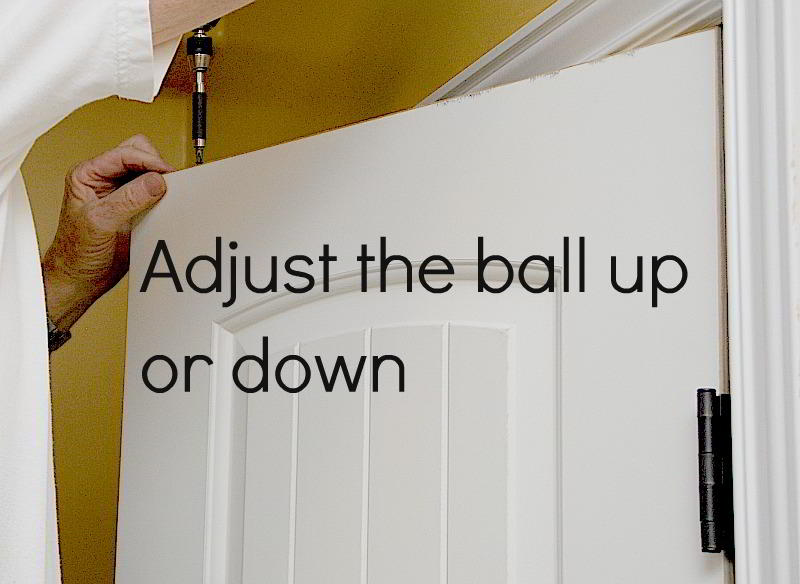Adjust the ball up or down