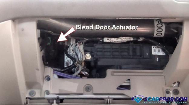 How to find and replace HVAC mixer door actuator