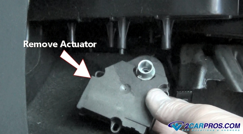 How to find and replace HVAC mixer door actuator