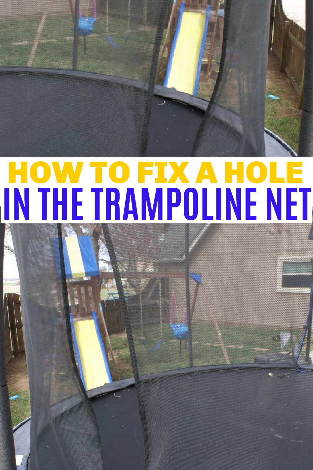 easy fix trampoline net