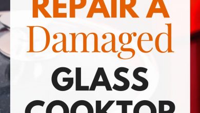how to repair a damaged glass cooktop