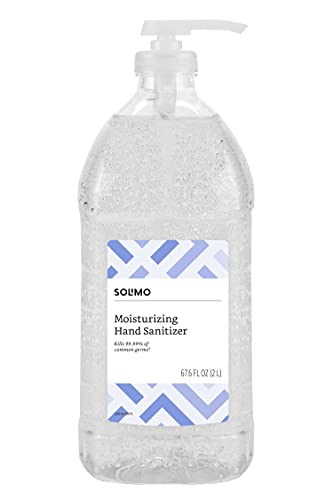 Amazon Brand - Solimo Hand Sanitizer, Original Scent, 67.6 Fl Oz (Pack of 1)