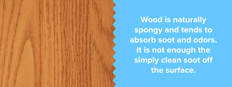 wood absorbs soot and odors