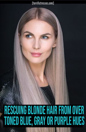 How to get rid of blue hair caused by toner