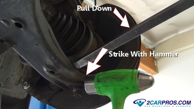 How to release the suspension or steering joints