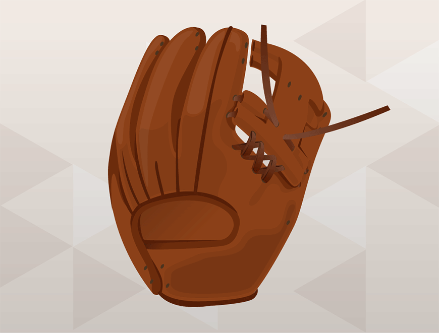 How to replace baseball glove web - Finished bottom