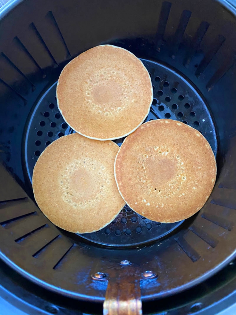 egg frozen pancakes in the air fryer