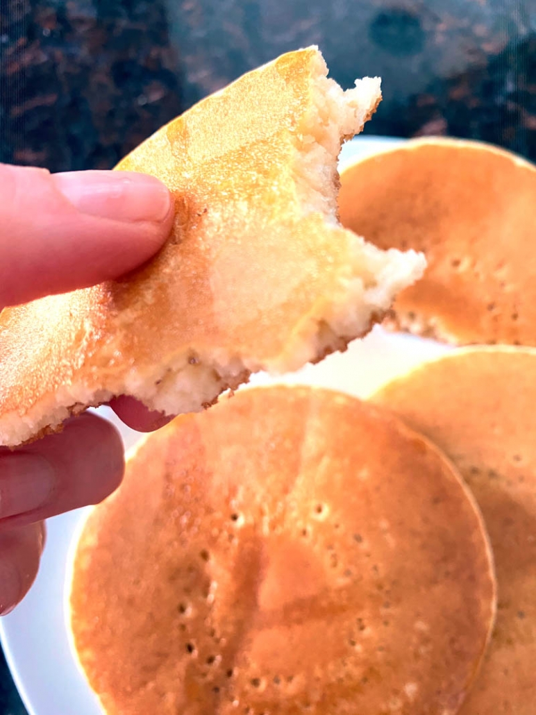 fluffy air-fried pancakes