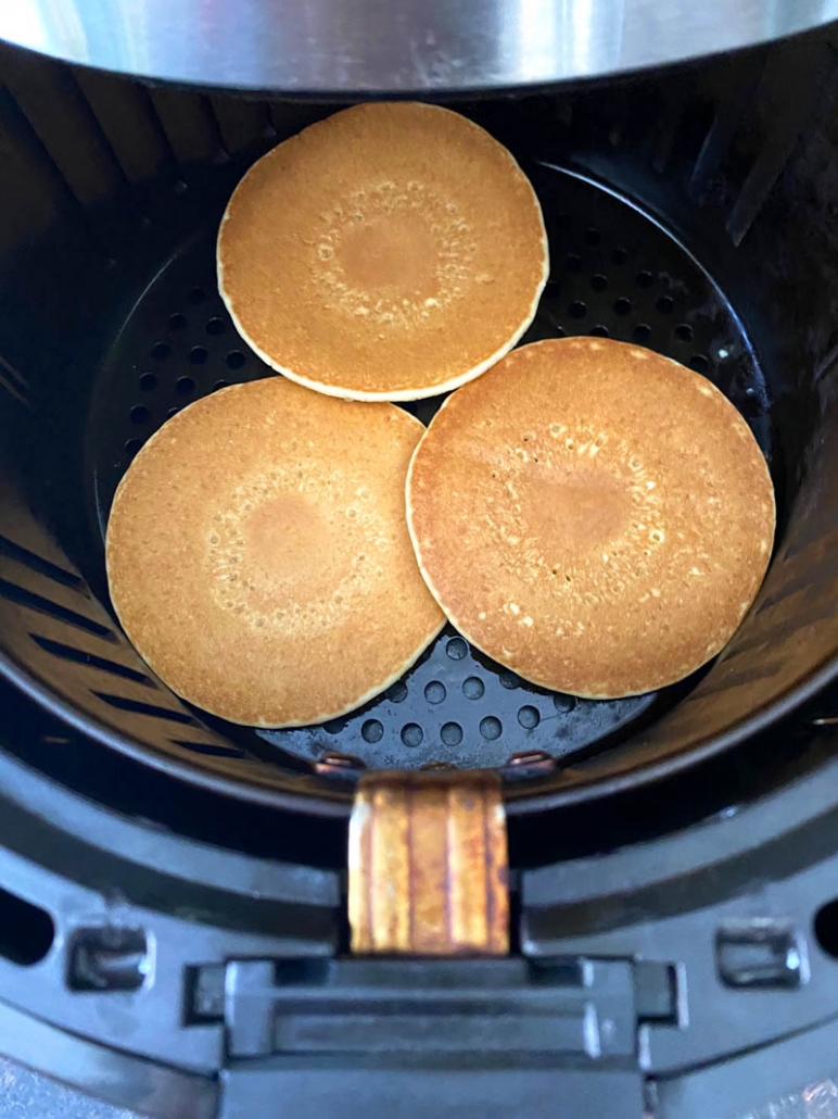 frozen pancakes in the air fryer