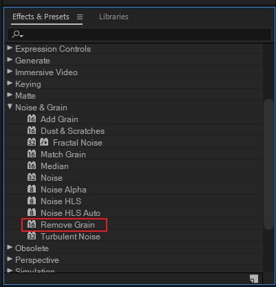 remove noise after effects