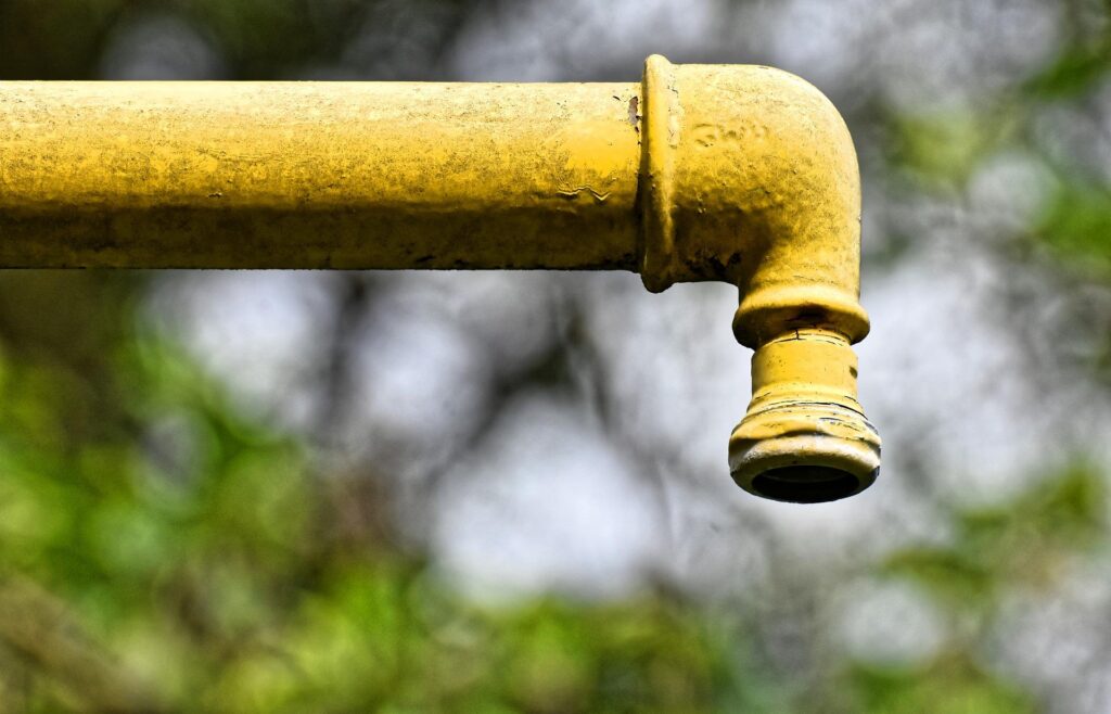 female drinking water