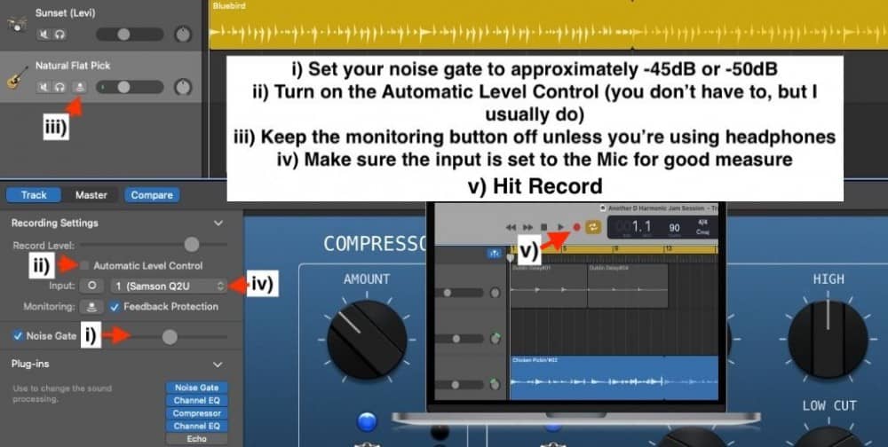 Configuring the Smart Controls for Acoustic Guitar Recordings