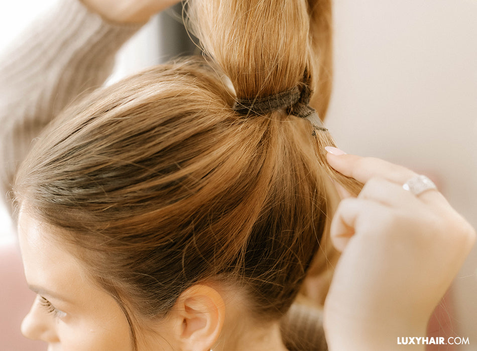 How to braid a ponytail with an extension