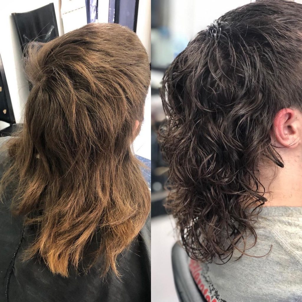 Mullet perm before and after keyklips