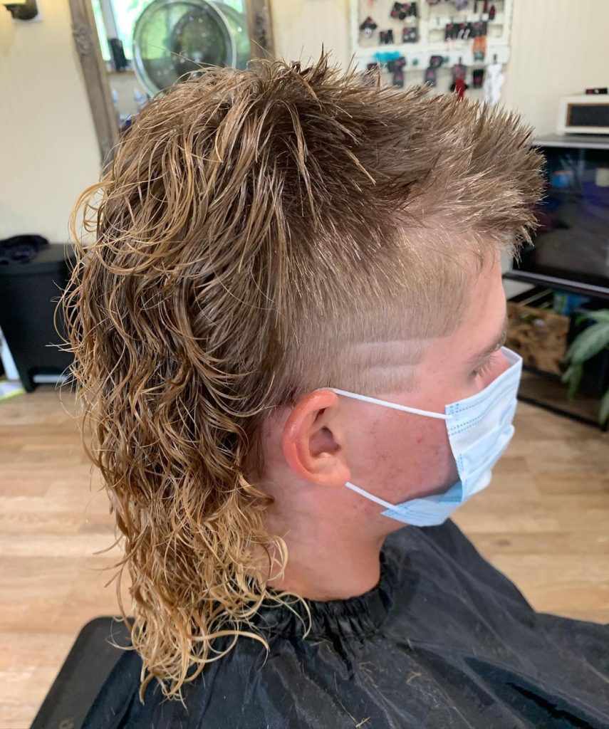 Mullet cared for with spiked front vents salon507courtney