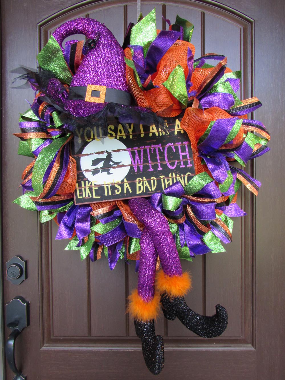 2017 witch hat sign foot garland