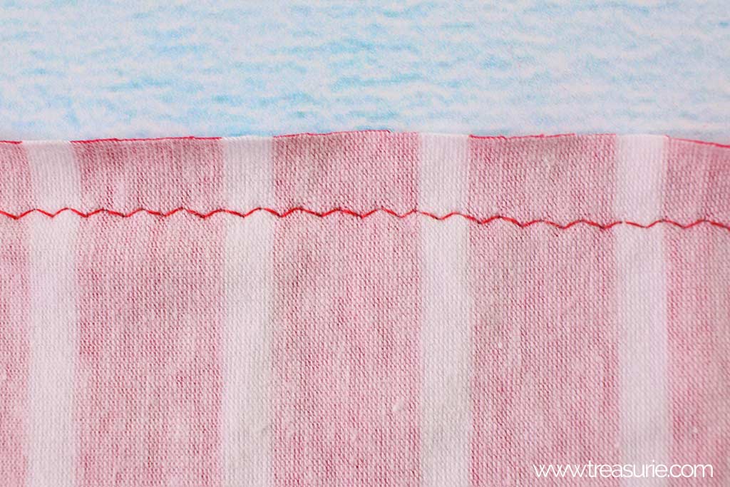 How to make a pipe end - Sew side seams
