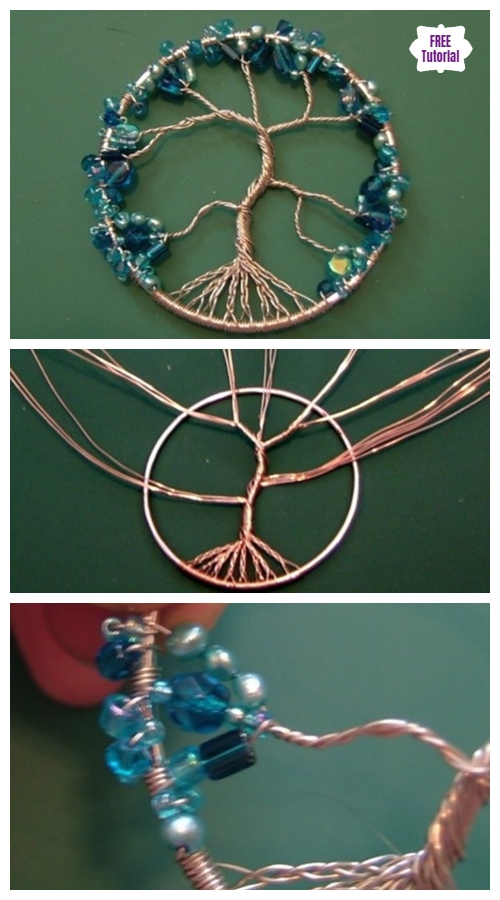 Instructions to make a pendant necklace of the tree of life - Video